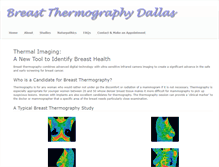 Tablet Screenshot of breastthermographydallas.com